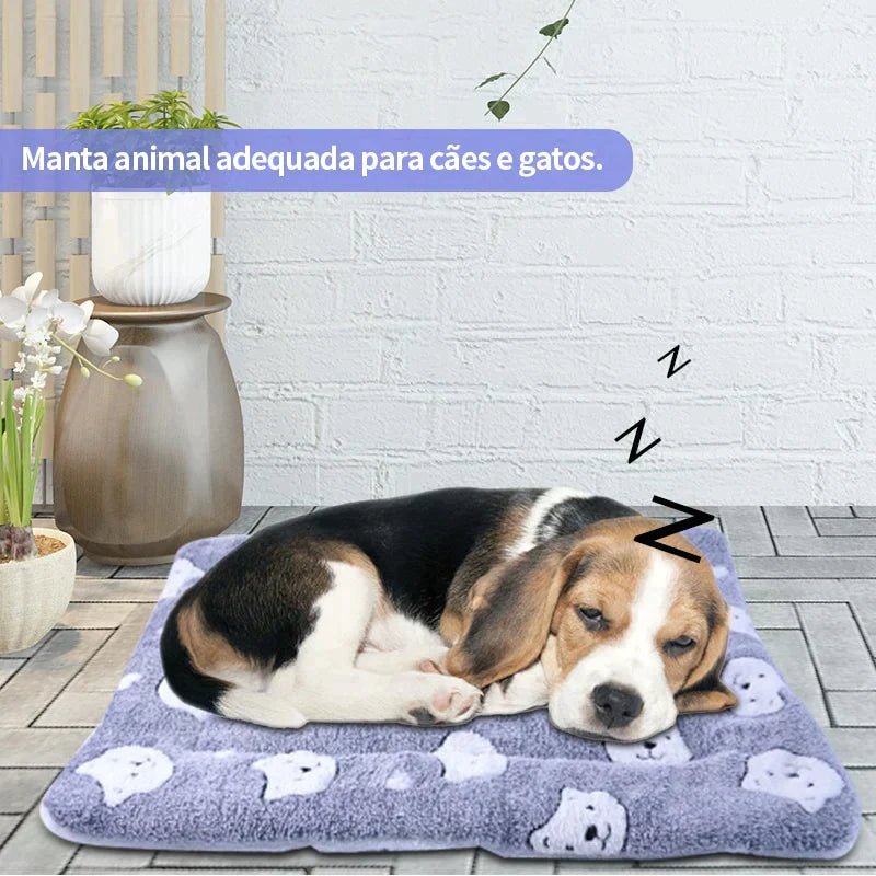 Cobertor peludo - serve como caminha para seu pet - Shop Ofertas Max